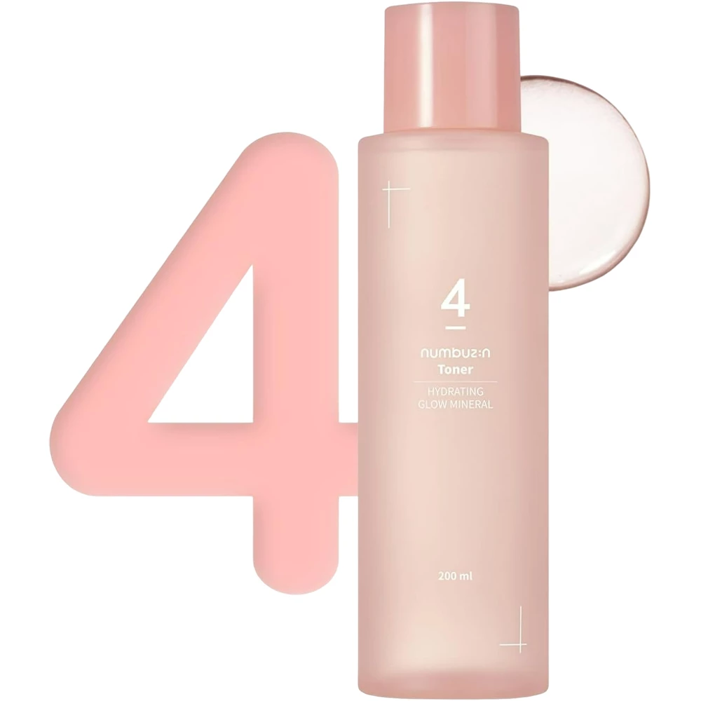 NUMBUZIN No.4 Hydrating Glow Toner mineral hidratant - Hidratare intensa si stralucire radianta, 200 ml
