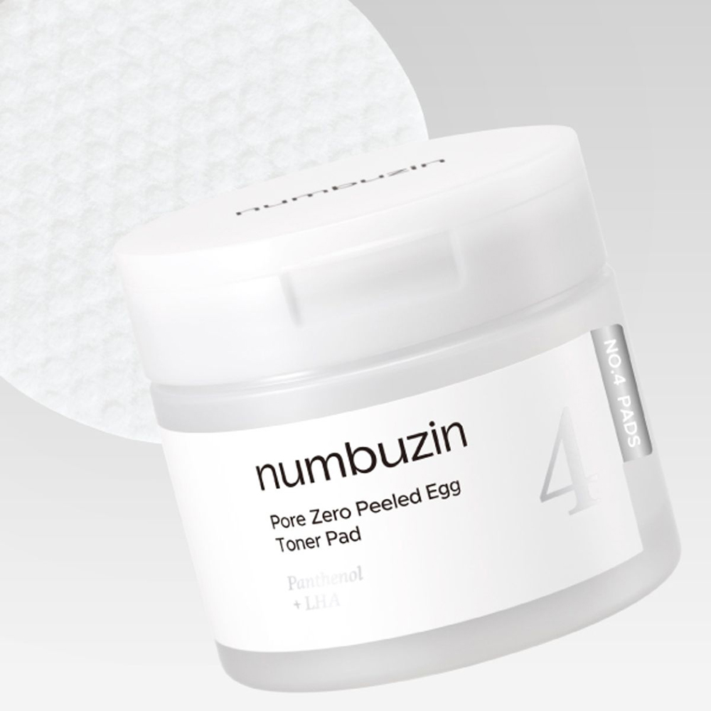 NUMBUZIN No.4 Pore Zero dischete tonice exfoliante - exfoliere blanda si reducerea porilor, 70 buc