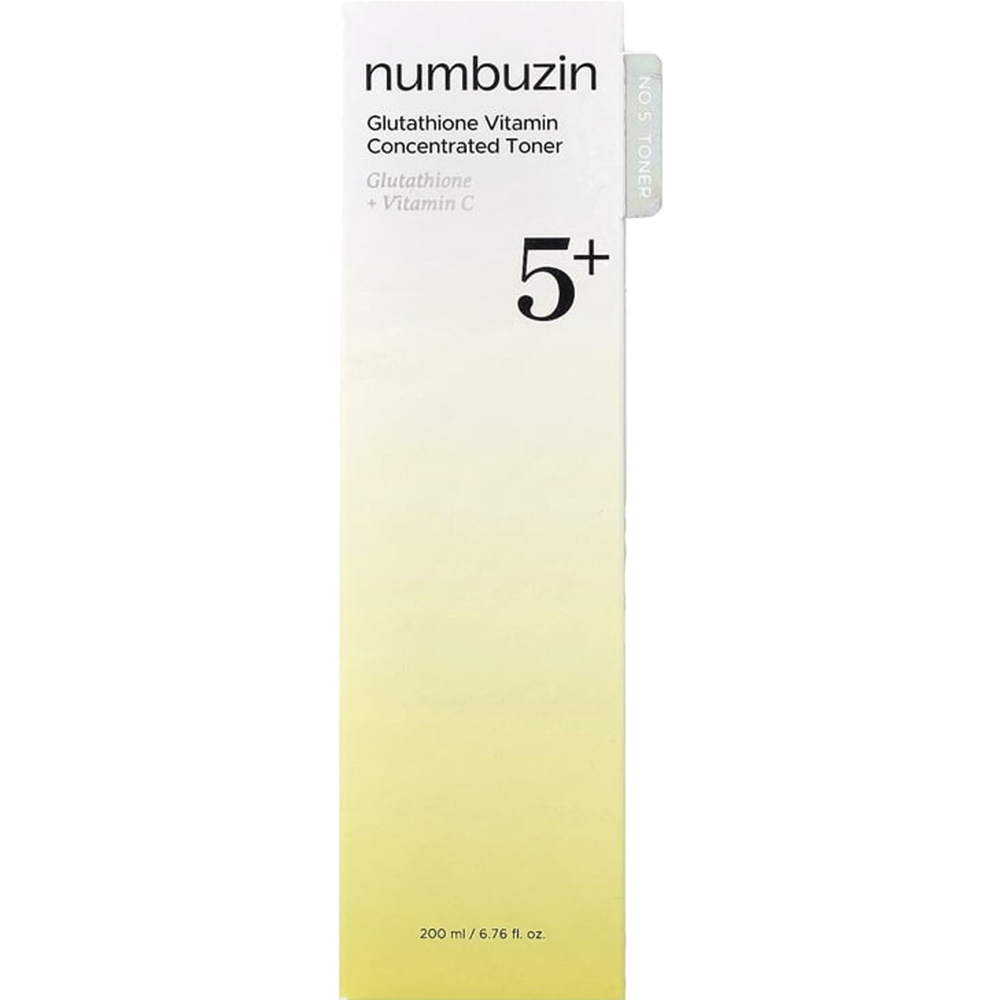No.5+ Glutathione Vitamin Concentrated Toner Toner de fata 200 ml