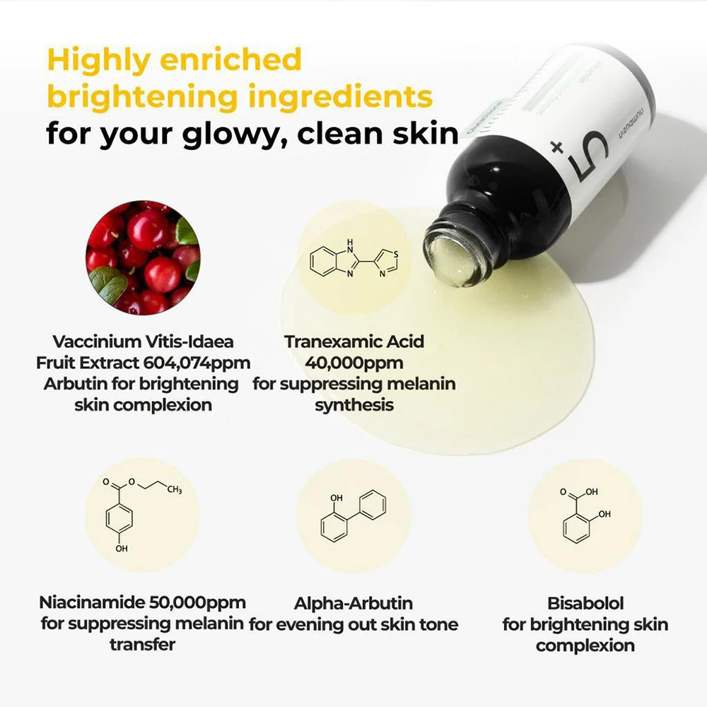 Numbuzin No.5 Vitamin Concentrated Serum 30 ml – Iluminare & Hidratare | Corectarea Petelor & Ridurilor