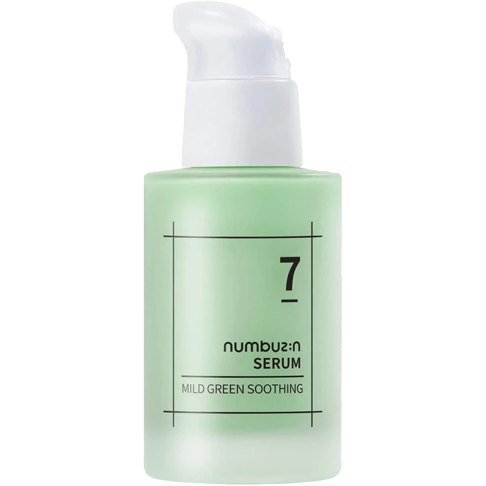 NUMBUZIN No.7 Ser calmant pentru fata Mild Green - Hidratare intensa si calmare rapida, 50 ml