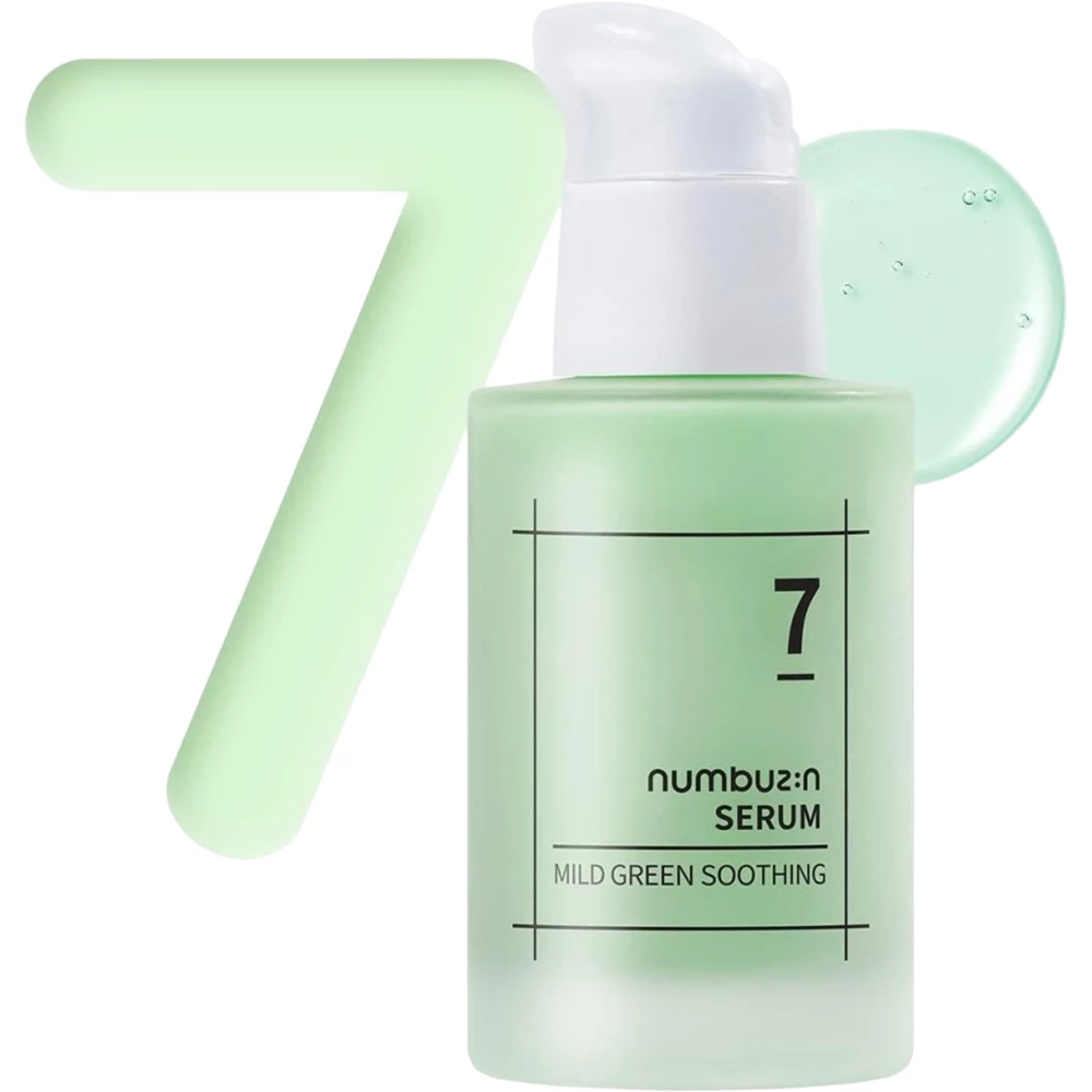NUMBUZIN No.7 Ser calmant pentru fata Mild Green - Hidratare intensa si calmare rapida, 50 ml