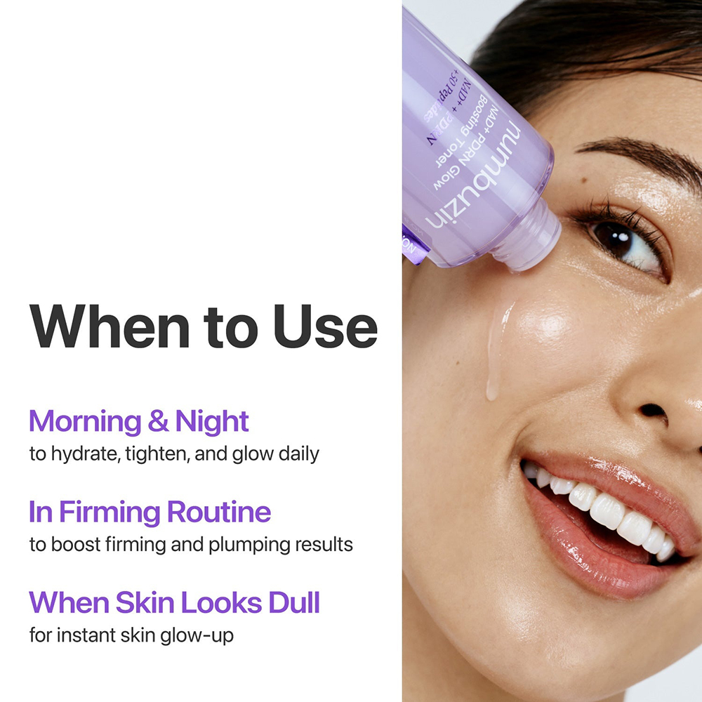 No.9+ NAD+PDRN Glow Boosting Toner Toner de fata iluminator 150 ml