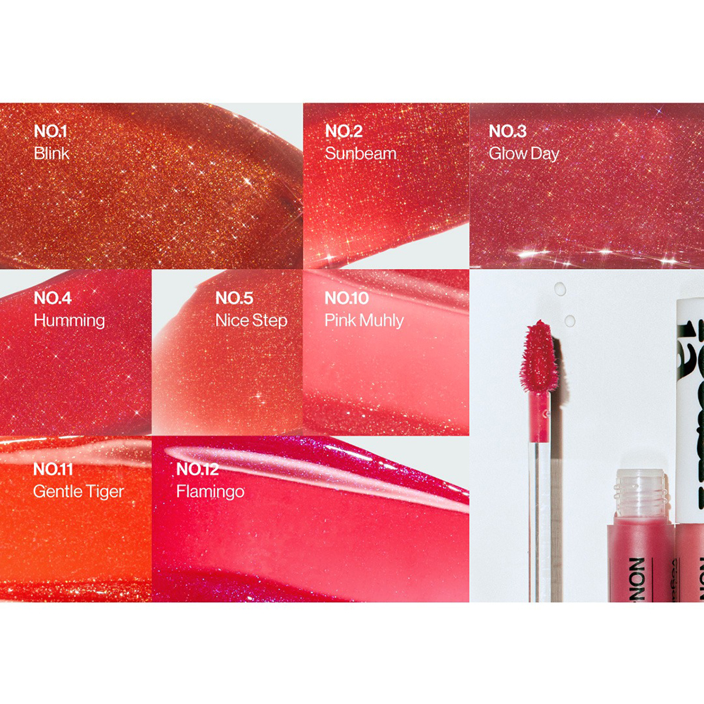 UNLEASHIA Non-Sticky Dazzle Tint Nuantator pentru buze No. 4 Humming - hidratare si rezistenta, 4 gr