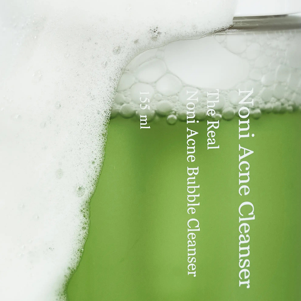 CELIMAX Noni Acne Bubble Cleanser, 155 ml - spuma de curatare formulata cu extract de noni si BHA, care contribuie la indepartarea impuritatilor si a excesului de sebum si la metinerea confortului pielii