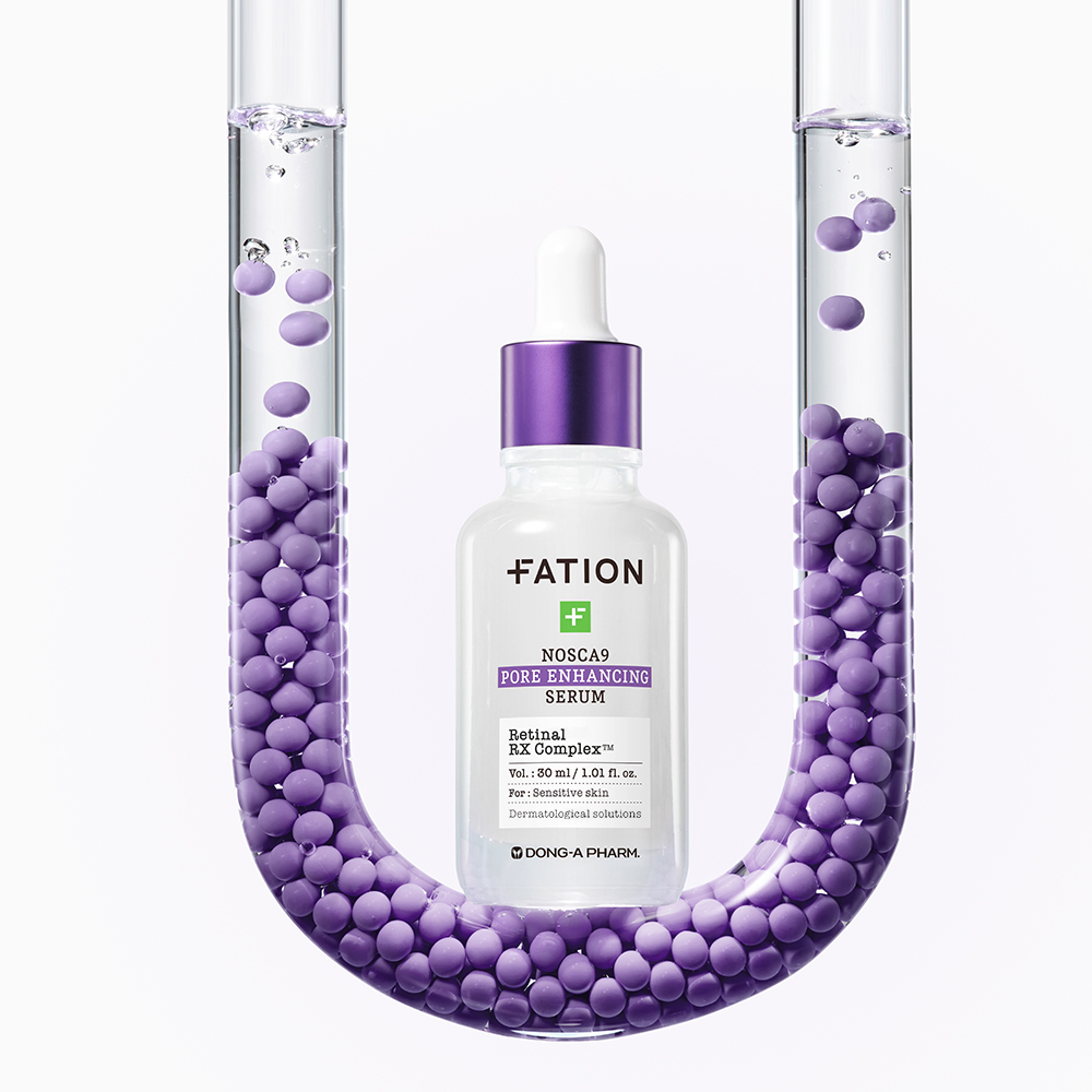 FATION Nosca9 Trouble Pore Enhancing Serum, 30 ml - Ser de fata formulat cu cafeina si acid hialuronic, care contribuie la ingrijirea tenului cu pori dilatati si la metinerea hidratarii tenului