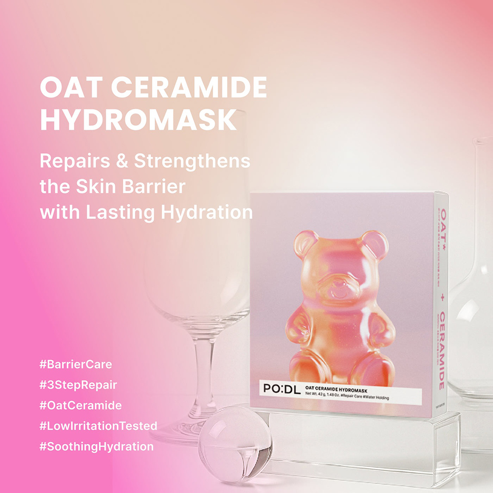 PODL Oat Ceramide Hydromask, 42 gr - Masca de fata formulata cu ovaz si ceramide, care contribuie la calmarea pielii sensibilizate si la intarirea barierei cutanate si la metinerea hidratarii de lunga durata