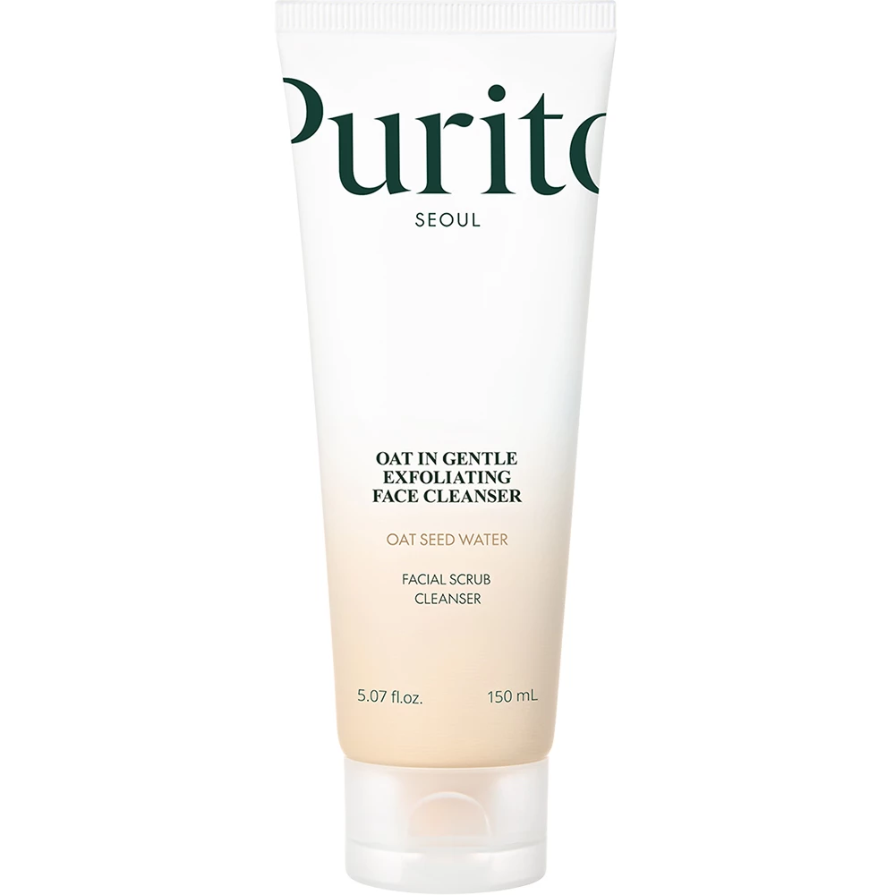 PURITO Oat-In Collection Scrub Curatare Faciala - Exfoliere delicata cu Ovaz si hidratare pentru piele sensibila, 150 ml