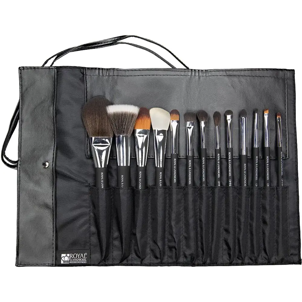 ROYAL AND LANGNICKEL Omnia Professional Set Pensule Machiaj 14 Piese BOM-14 - Aplicare Precisa si Estompare Profesionala, Vegan & Ultra-Fine, 350g