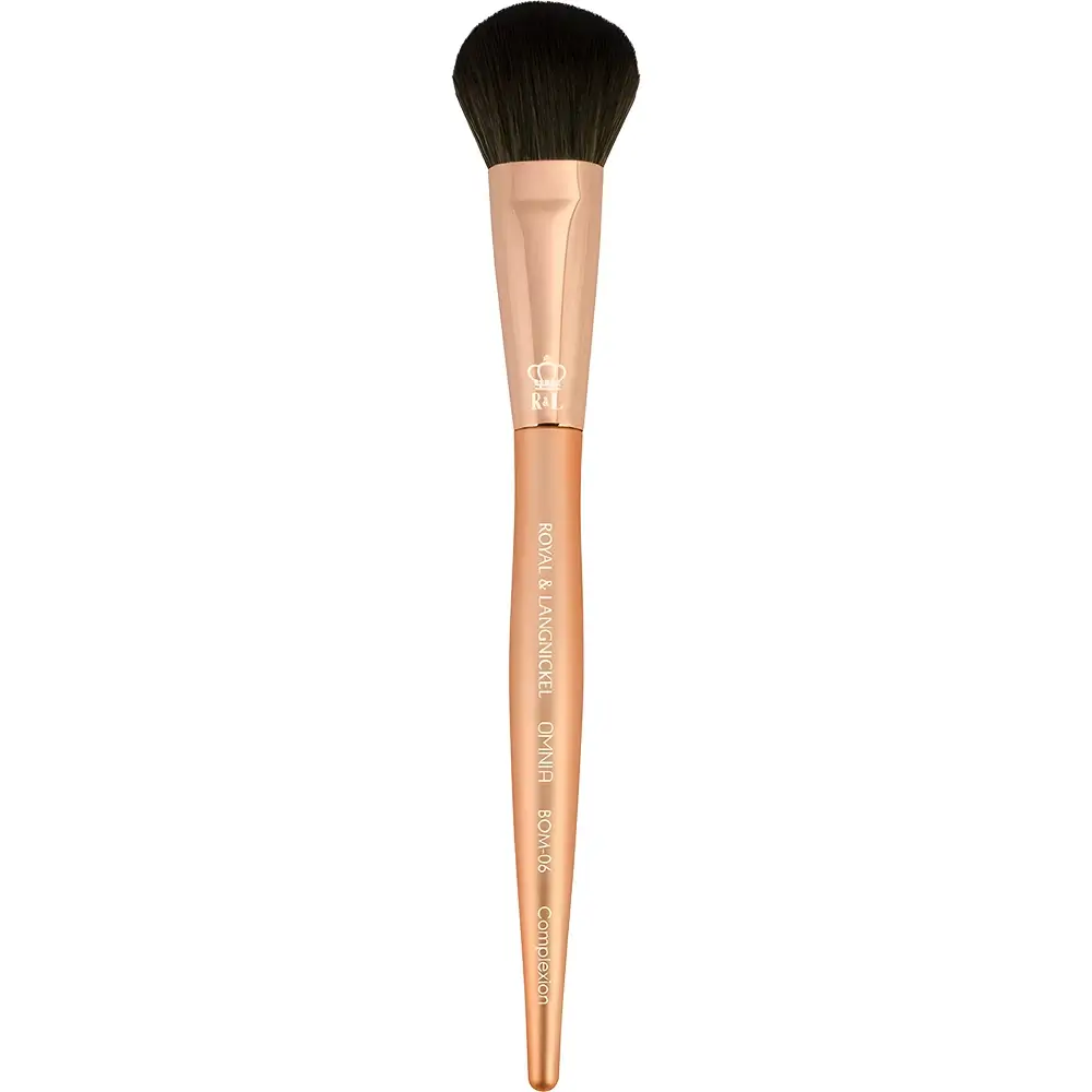ROYAL AND LANGNICKEL Omnia Rose Gold Pensula pentru aplicarea fondului de ten Complexion - Aplicare uniforma si estompare impecabila, filamente sintetice Omnilux, 1 buc