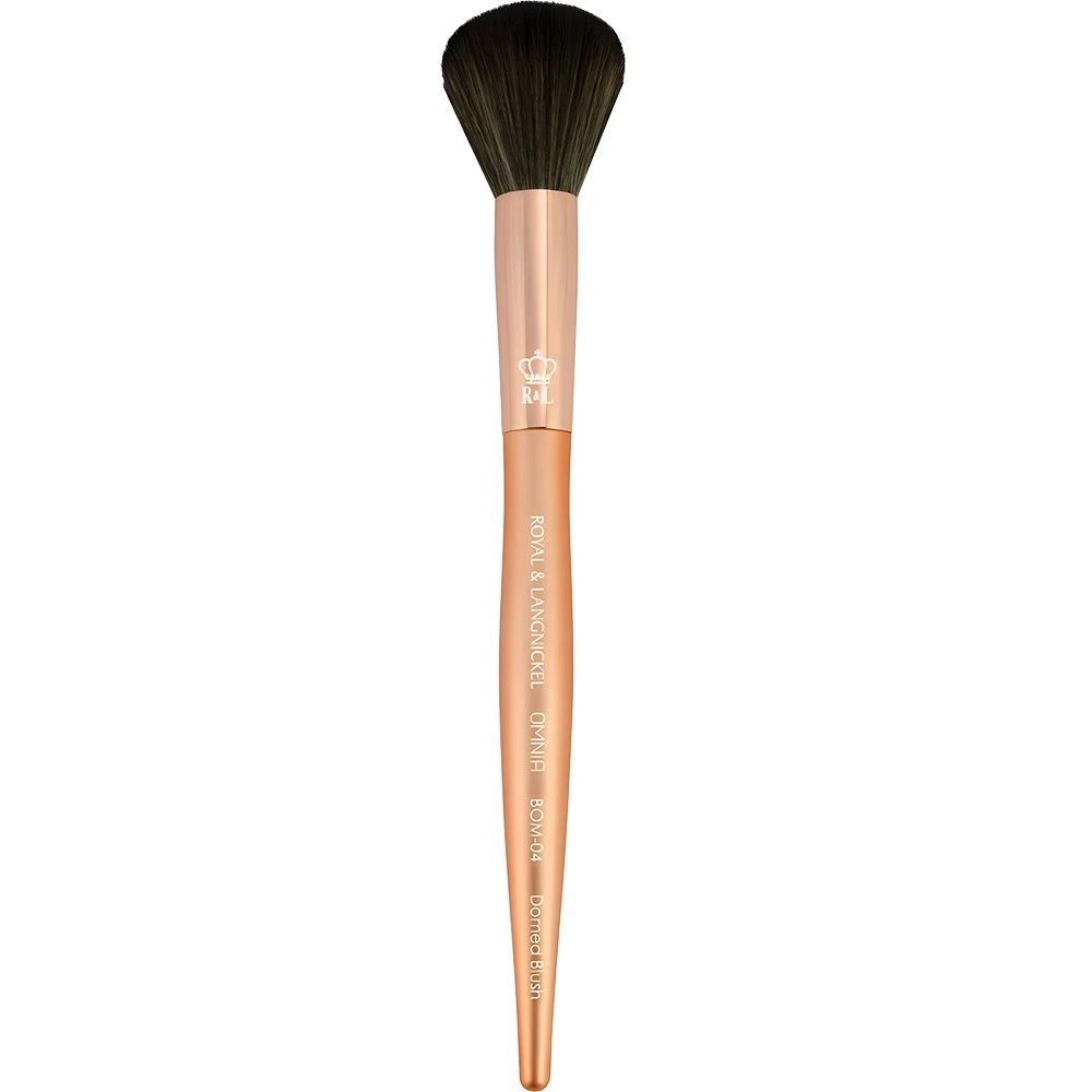 ROYAL AND LANGNICKEL Omnia Rose Gold Pensula pentru aplicare blush Domed Blush - Aplicare Uniforma si Stralucire Naturala, 1 buc