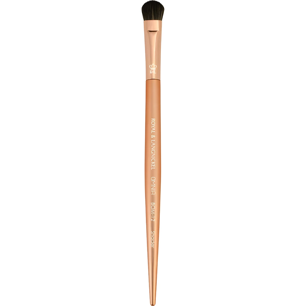 ROYAL AND LANGNICKEL Omnia Rose Gold Pensula pentru aplicarea fardului de pleoape Shader - definire precisa si blending profesional, ultra-fina, 15 g