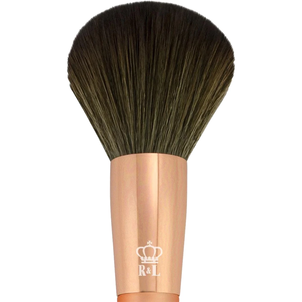 ROYAL AND LANGNICKEL OMNIA ROSE GOLD Pensula pentru aplicarea pudrei Rose Glow - Filamente sintetice ultrafine pentru finisare impecabila si stralucire delicata, 1 buc