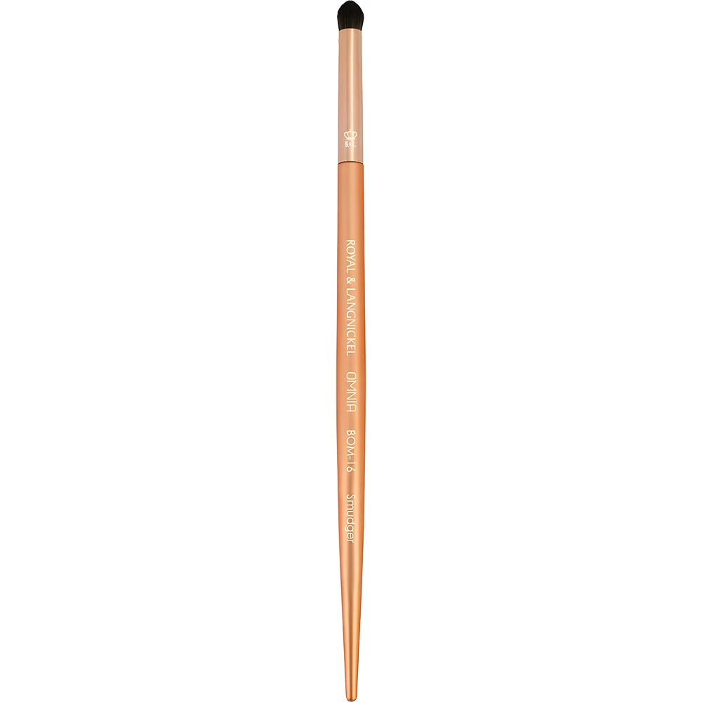 ROYAL AND LANGNICKEL OMNIA ROSE GOLD Pensula Smudger OMBRE01 - Pensula de machiaj pentru efect smoky eyes si estompare precisa, 1 buc