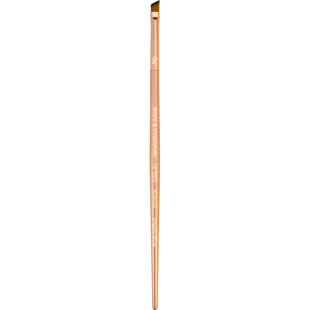 Omnia Rose Gold Pensula unghiulara pentru definirea sprancenelor