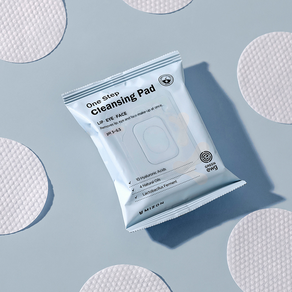 Mizon One Step Cleansing Pad - Dischete demachiante cu probiotice și acid hialuronic, 30 buc​