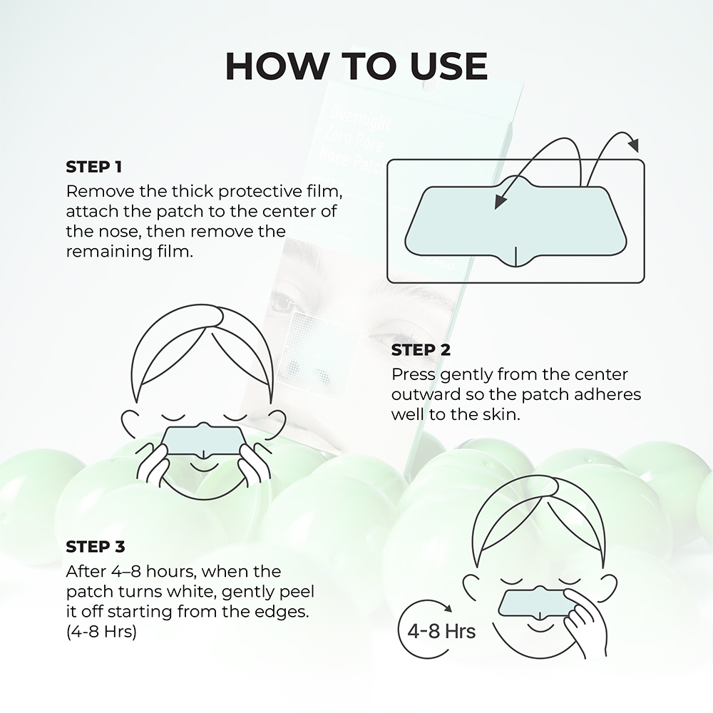 JUMISO Overnight Zero Pore Nose Patch - Plasturi formulati cu LHA si colagen, care contribuie la absorbtia excesului de sebum si la mentinerea porilor mai curati timp de 4-8 ore