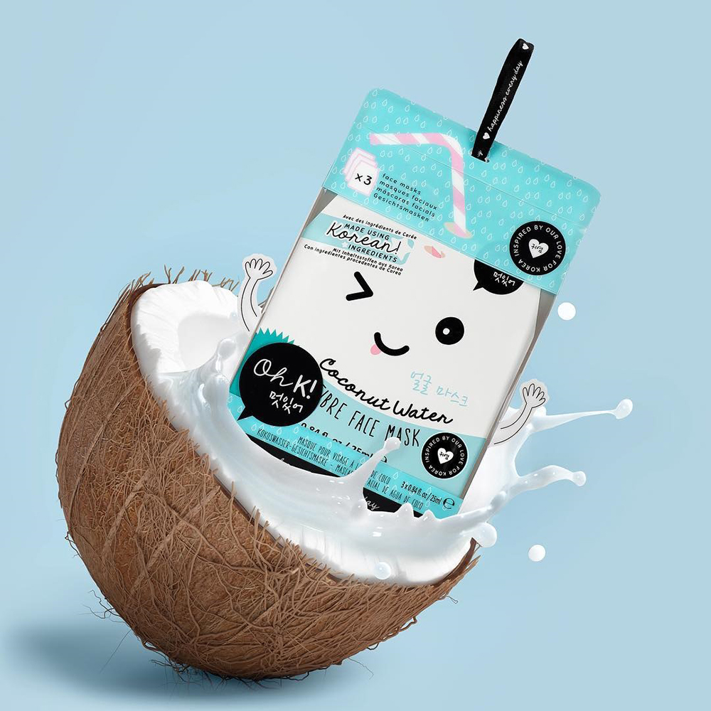 Panda Fibre Coconut Water Masca de fata 3 bucati Unisex