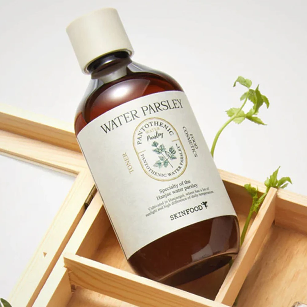 SKINFOOD Pantothenic Water Parsley Toner Toner facial - Calmare si Hidratare pentru Ten Sensibil, 300 ml