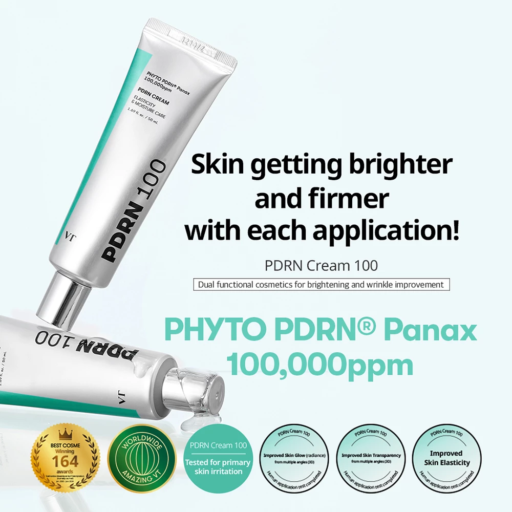 VT Cosmetics PDRN Cream 100 – Cremă de față reparatoare cu PDRN vegetal 50 ml