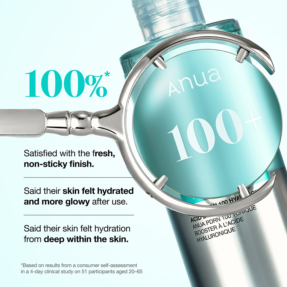 ANUA PDRN 100 Hyaluronic Acid Booster Toner 250 ml - Toner de fata formulat cu PDRN si acid hialuronic, care contribuie la hidratarea pielii si la mentinerea luminozitatii tenului