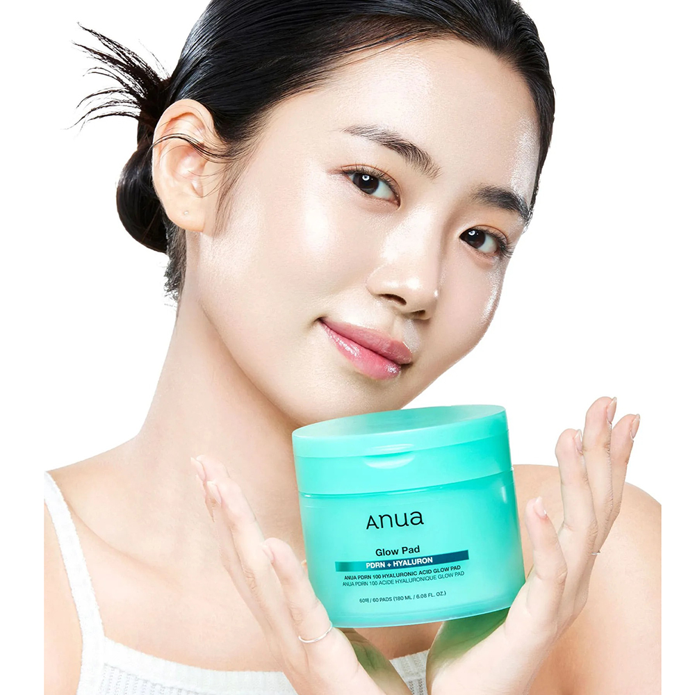 PDRN 100Hyaluronic Acid Glow Pad Toner de fata dischete 60 buc
