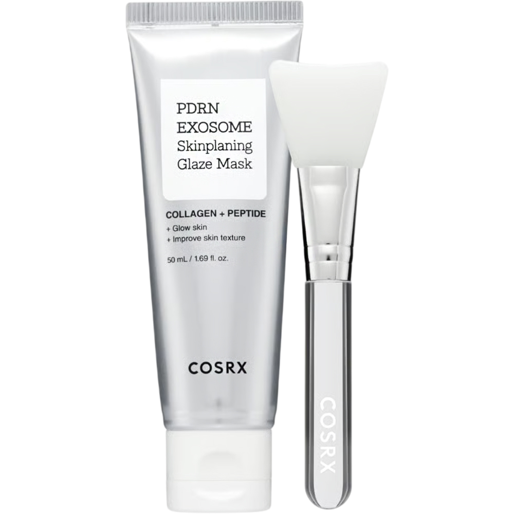 COSRX PDRN Exosome Skinplaning Glaze Mask, 50 ml - masca de fata formulata cu PDRN si niacinamida, care contribuie la hidratarea pielii si la mentinerea confortului cutanat
