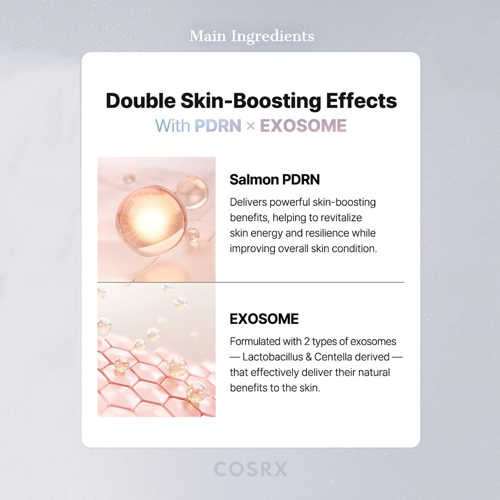 COSRX PDRN Exosome Skinplaning Glaze Mask, 50 ml - masca de fata formulata cu PDRN si niacinamida, care contribuie la hidratarea pielii si la mentinerea confortului cutanat