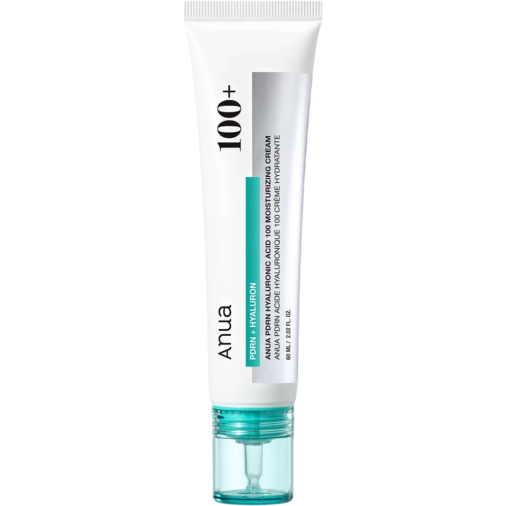 ANUA PDRN Hyaluronic Acid 100 Moisturizing, 60 ml - Crema de fata formulata cu PDRN si acid hialuronic, care contribuie la hidratarea pielii si la mentinerea confortului cutanat