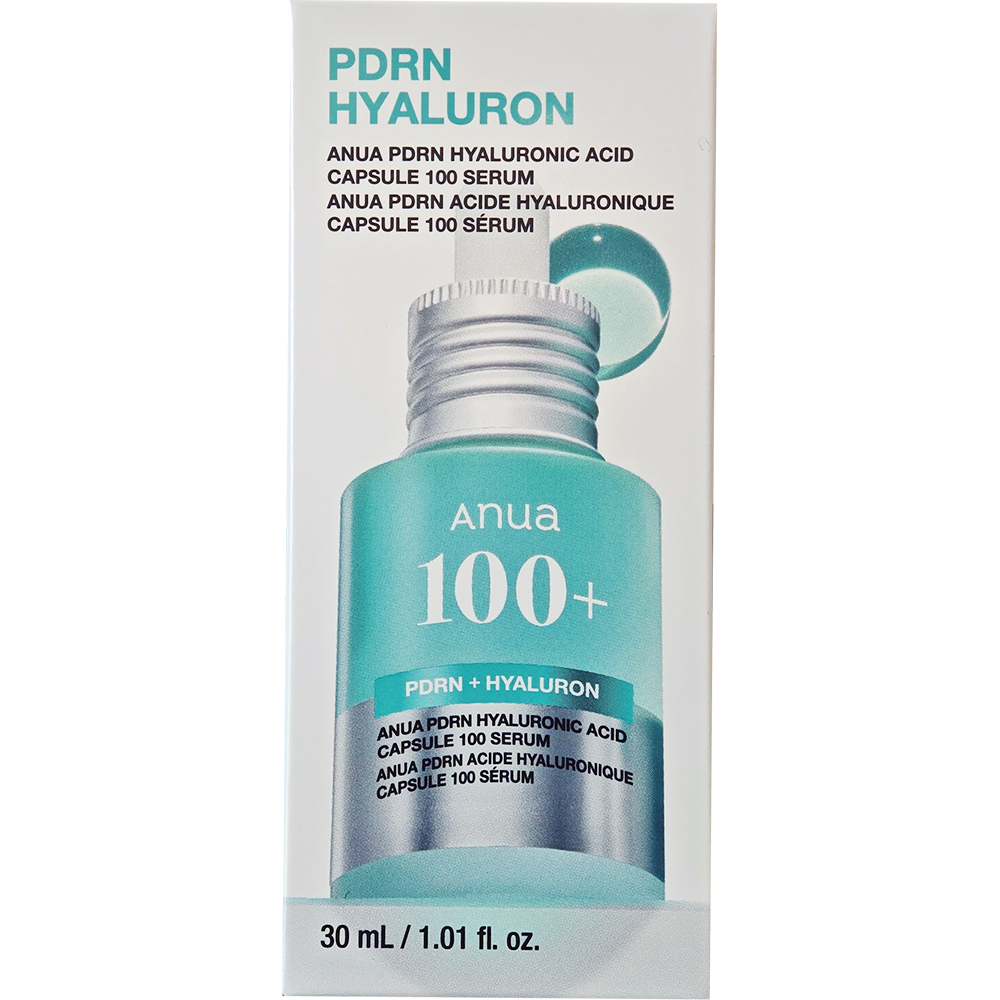 ANUA PDRN Hyaluronic Acid Capsule 100, 30 ml - Ser de fata formulat cu PDRN si complex de acid hialuronic, care contribuie la hidratarea pielii si la metinerea confortului cutanat
