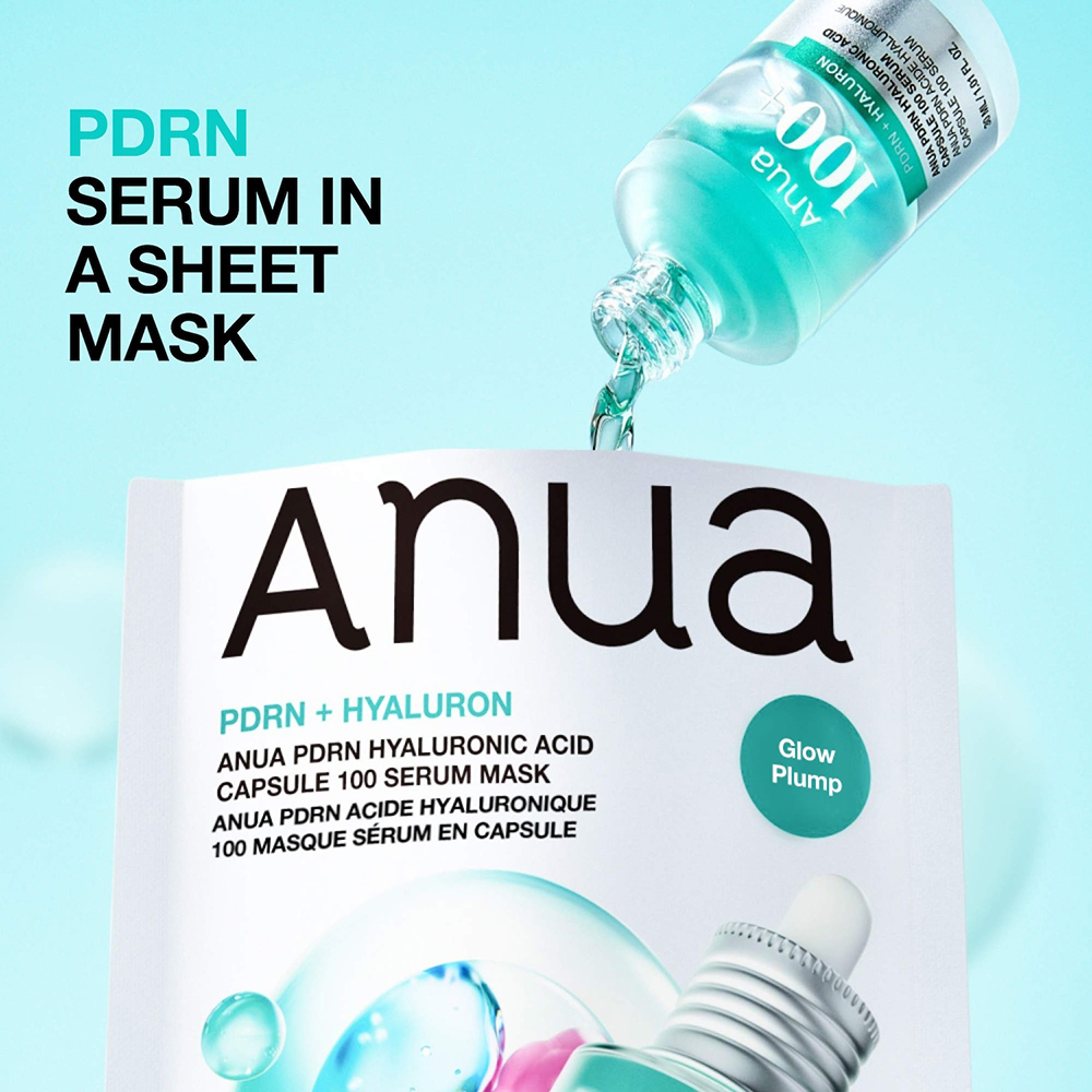 PDRN Hyaluronic Acid Capsule 100 Serum Mask Masca de fata hidratanta si iluminatoare 23 ml