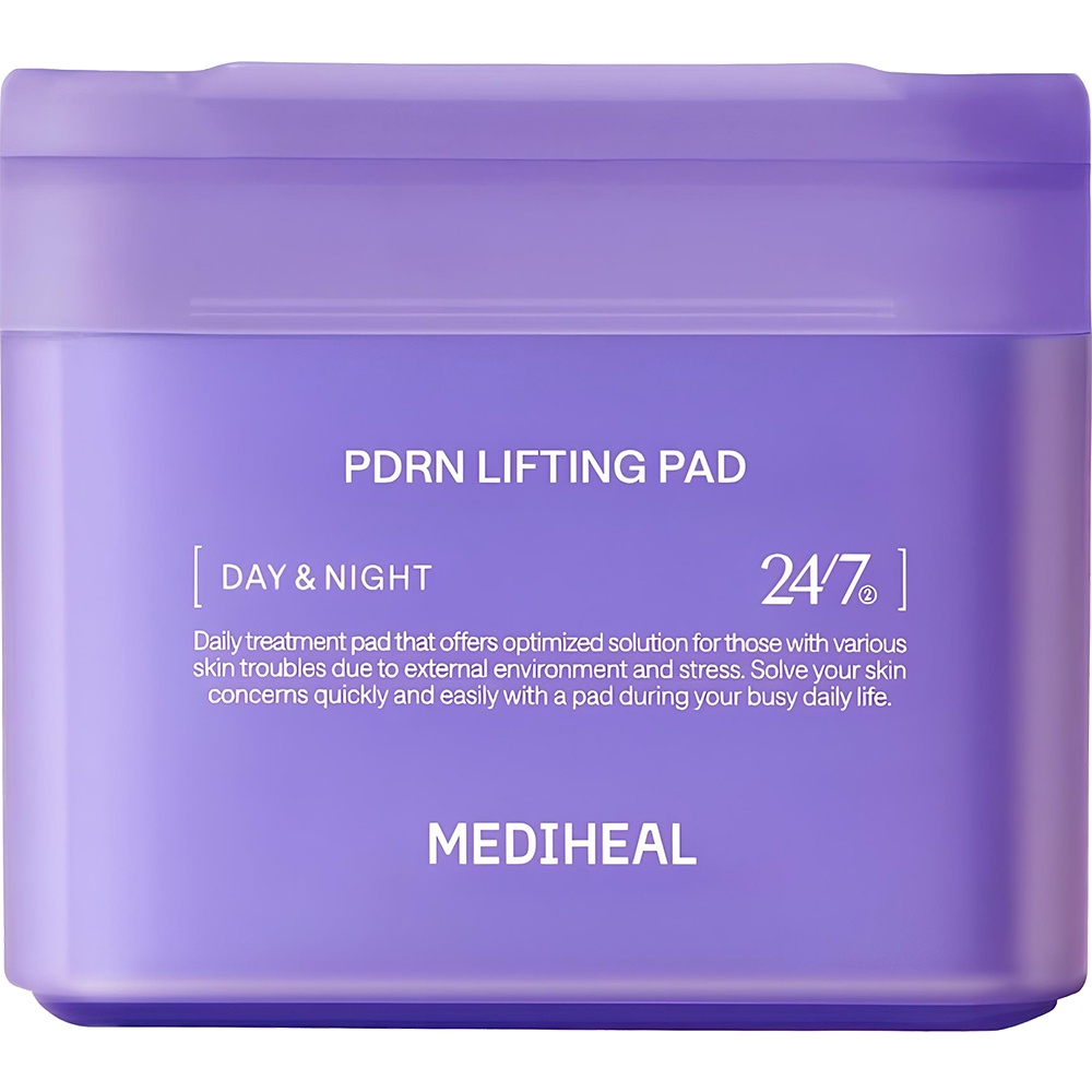 MEDIHEAL PDRN Lifting Pad, 100 buc - toner de fata formulat cu Rose PDRN, care contribuie la imbunatatirea aspectului porilor si la mentinerea hidratarii pielii