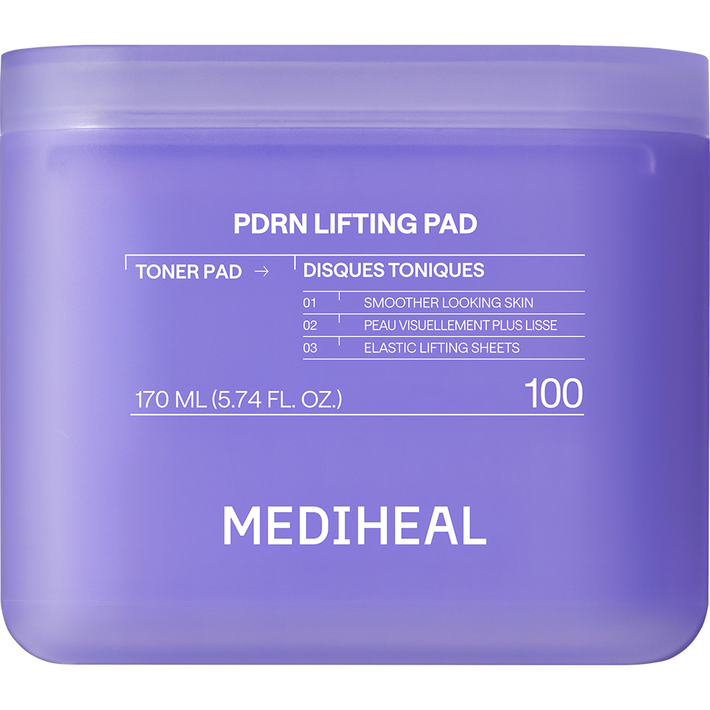 MEDIHEAL PDRN Lifting Pad, 170 ml - Dischete tonifiante formulate cu PDRN, niacinamida si adenozina, care contribuie la mentinerea elasticitatii si a aspectului neted al pielii