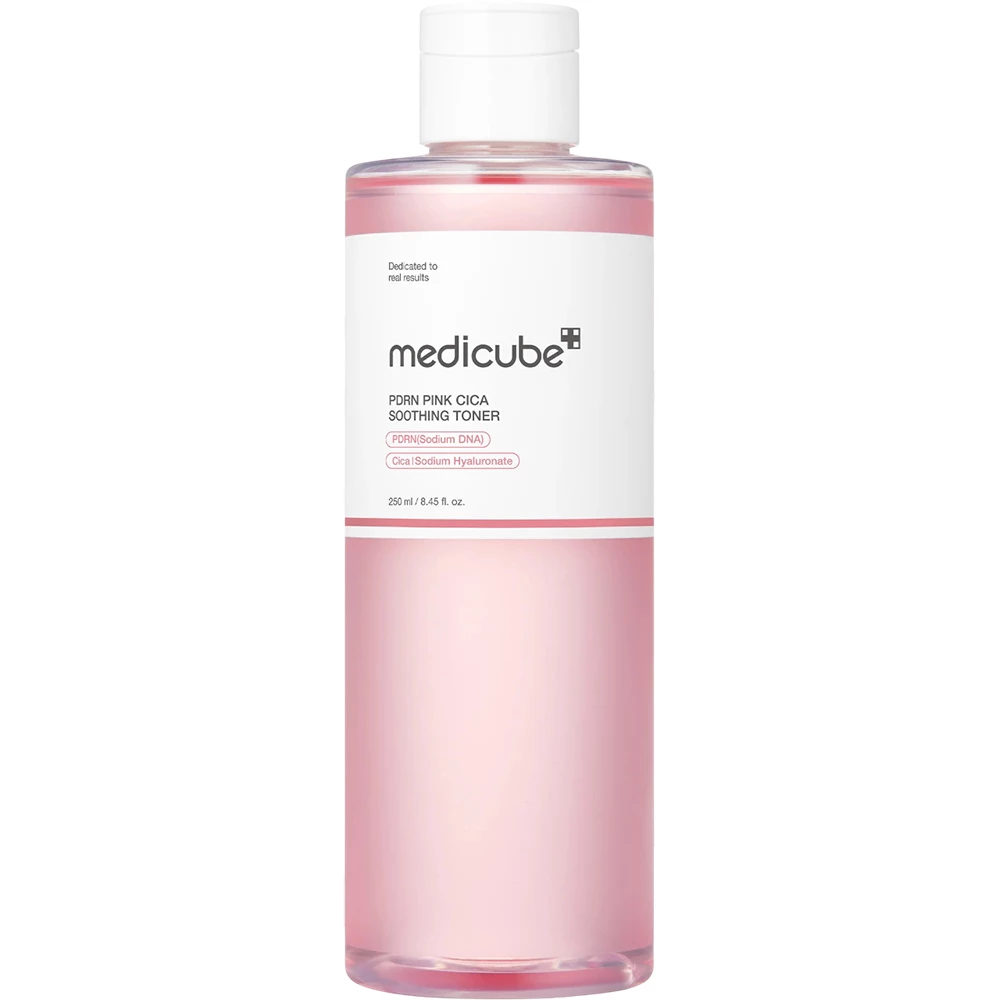 MEDICUBE PDRN Pink Cica Toner hidratant iluminator - calmare si regenerare intensa, 250 ml