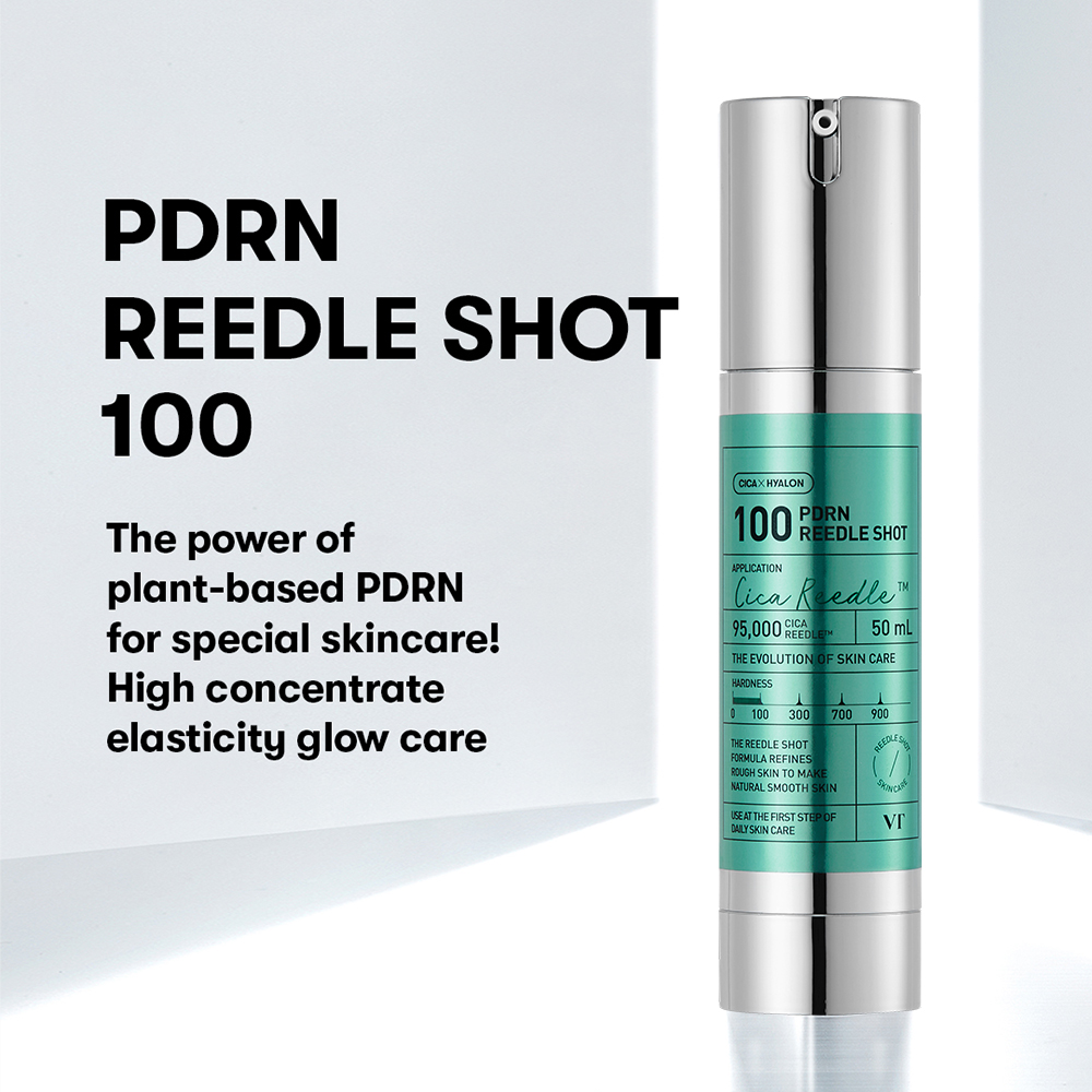 VT COSMETICS PDRN Reedle Shot 100 ser de fata - hidratare si luminozitate, 50 ml
