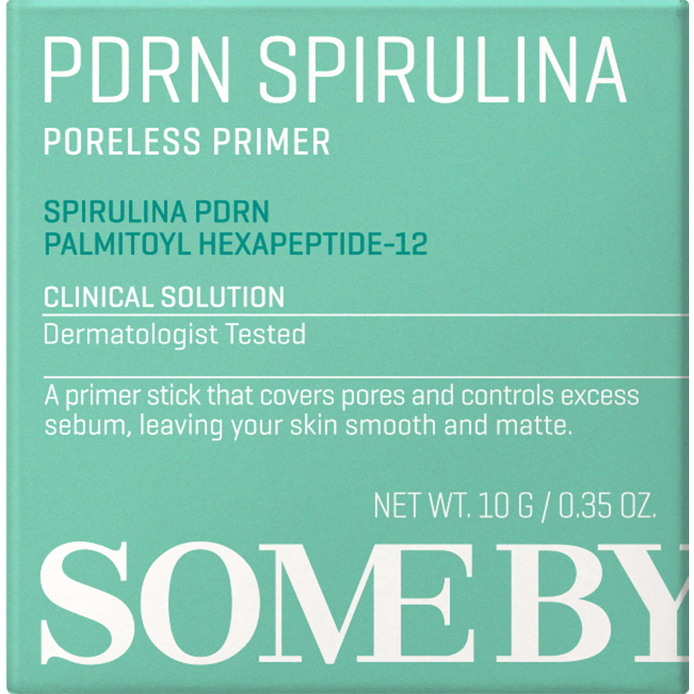 SOME BY MI PDRN Spirulina Poreless Primer - baza de machiaj tip stick formulata cu Silica si Spirulina Platensis Extract, care contribuie la estomparea vizibila a porilor inainte de aplicarea machiajului si la controlul excesului de sebum - 10 gr