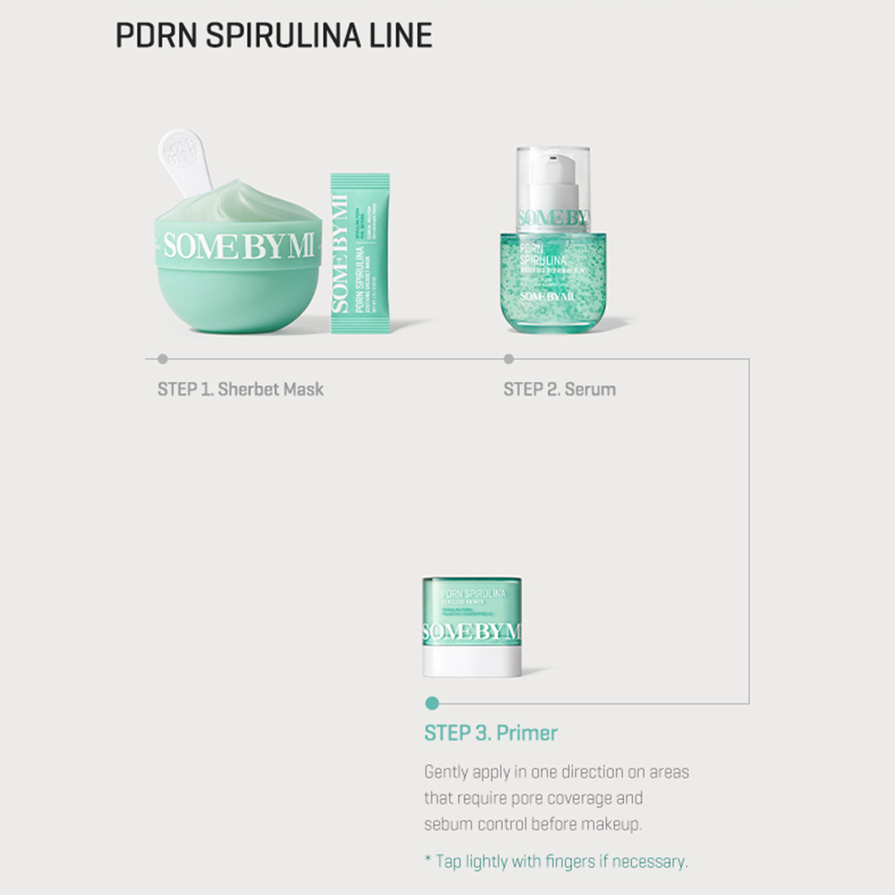 SOME BY MI PDRN Spirulina Poreless Primer - baza de machiaj tip stick formulata cu Silica si Spirulina Platensis Extract, care contribuie la estomparea vizibila a porilor inainte de aplicarea machiajului si la controlul excesului de sebum - 10 gr