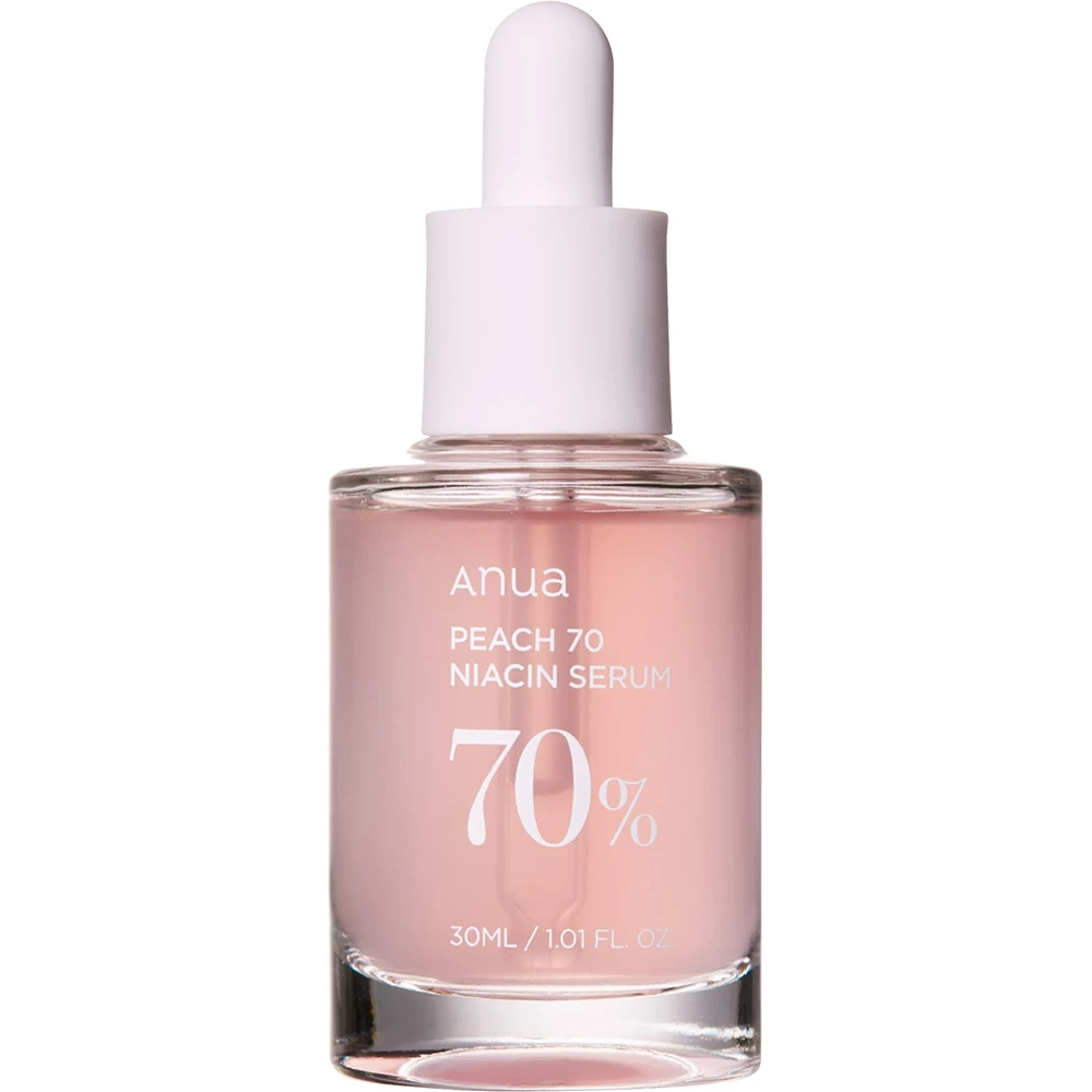 Anua Peach Glow Ser pentru fata 70% Niacin - Hidratare intensa si luminozitate naturala, 30 ml