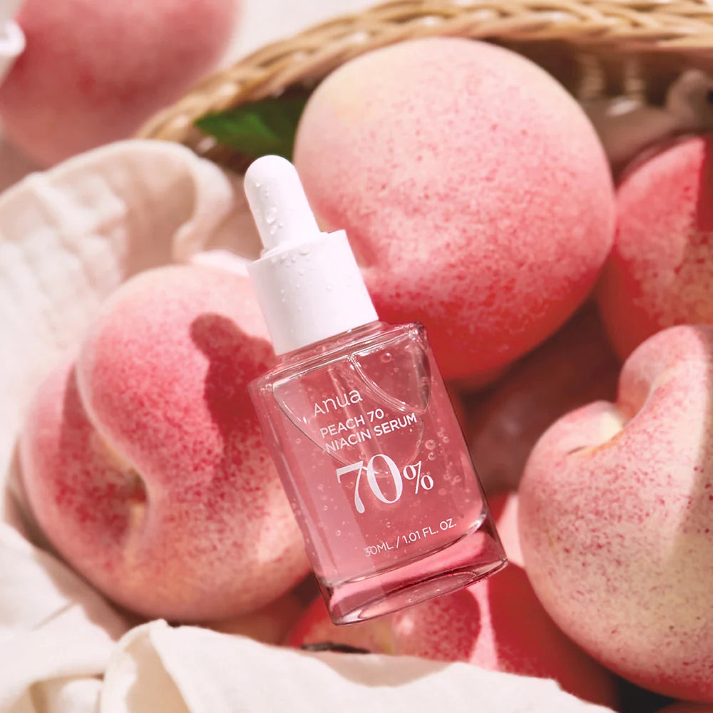 ANUA Peach 70 Niacin Serum – Ser de Față Hidratant și Hranitor cu 70% Extract de Piersică și Niacinamidă, 30 ml