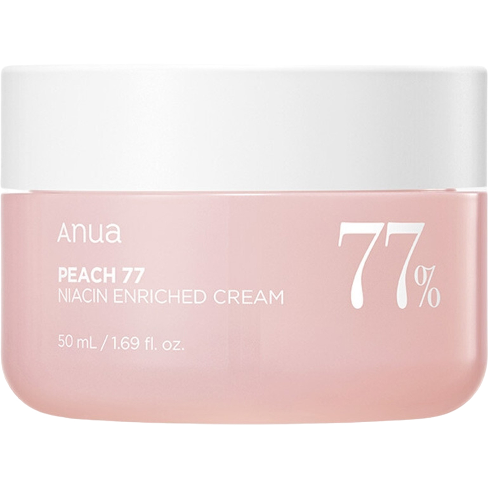 ANUA Peach 77 Niacin Enriched Cream – Cremă de Față Hranitoare cu 77% Extract de Piersică și Niacinamidă, 50 ml