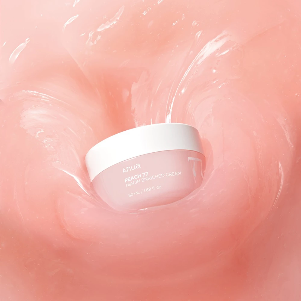 ANUA Peach 77 Niacin Enriched Cream – Cremă de Față Hranitoare cu 77% Extract de Piersică și Niacinamidă, 50 ml