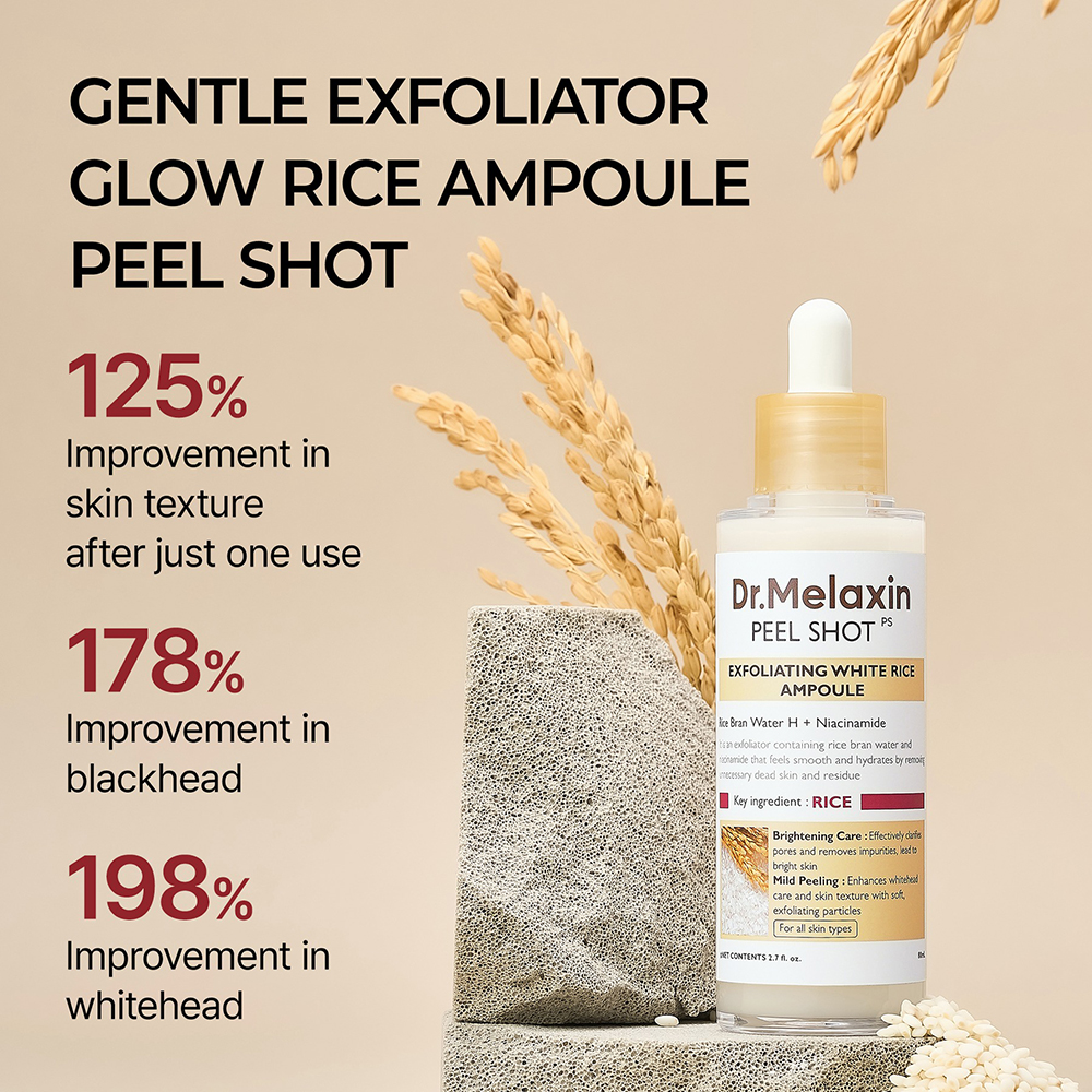 Peel Shot Exfoliating White Rice Ampoule Ser de fata 80 ml