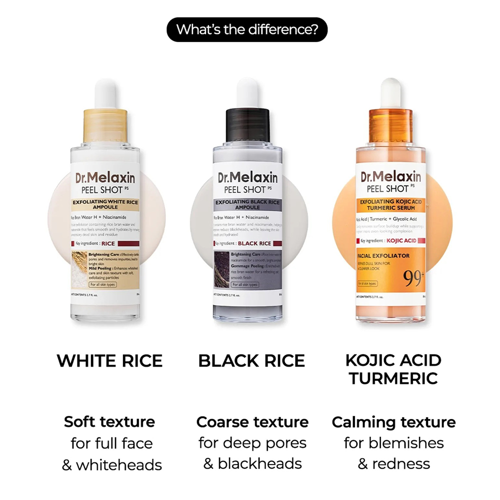 Peel Shot Exfoliating White Rice Ampoule Ser de fata 80 ml