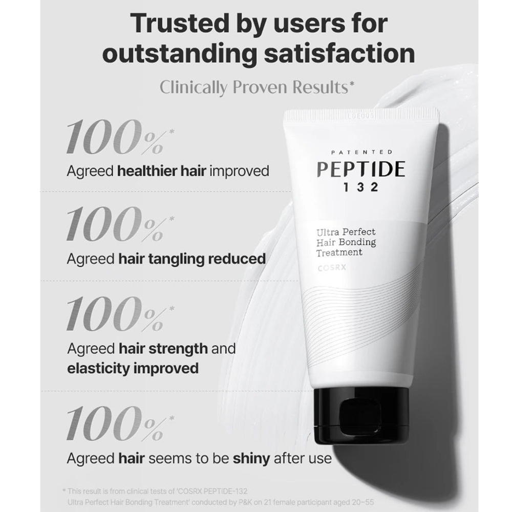 COSRX Peptide 132 Ultra Perfect Hair Bonding Treatment masca de par - rezistenta si hidratare, 120 ml