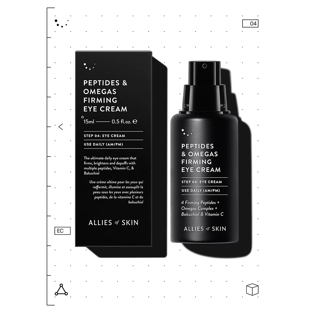 ALLIES OF SKIN Peptides si Omegas Crema Contur Ochi - Fermitate si Hidratare Intensiva, 15 ml