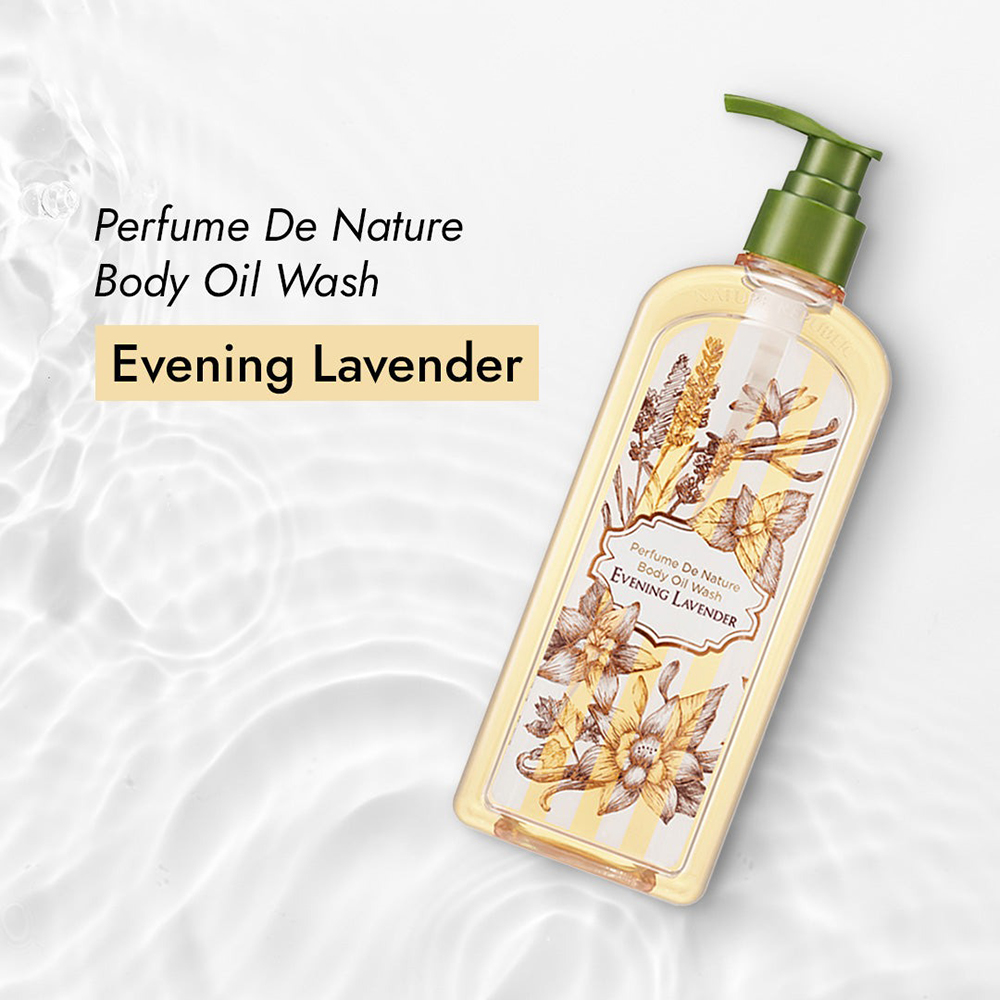 Perfume De Nature Body Oil Wash Evening Lavender Ulei de dus hidratant 345 ml