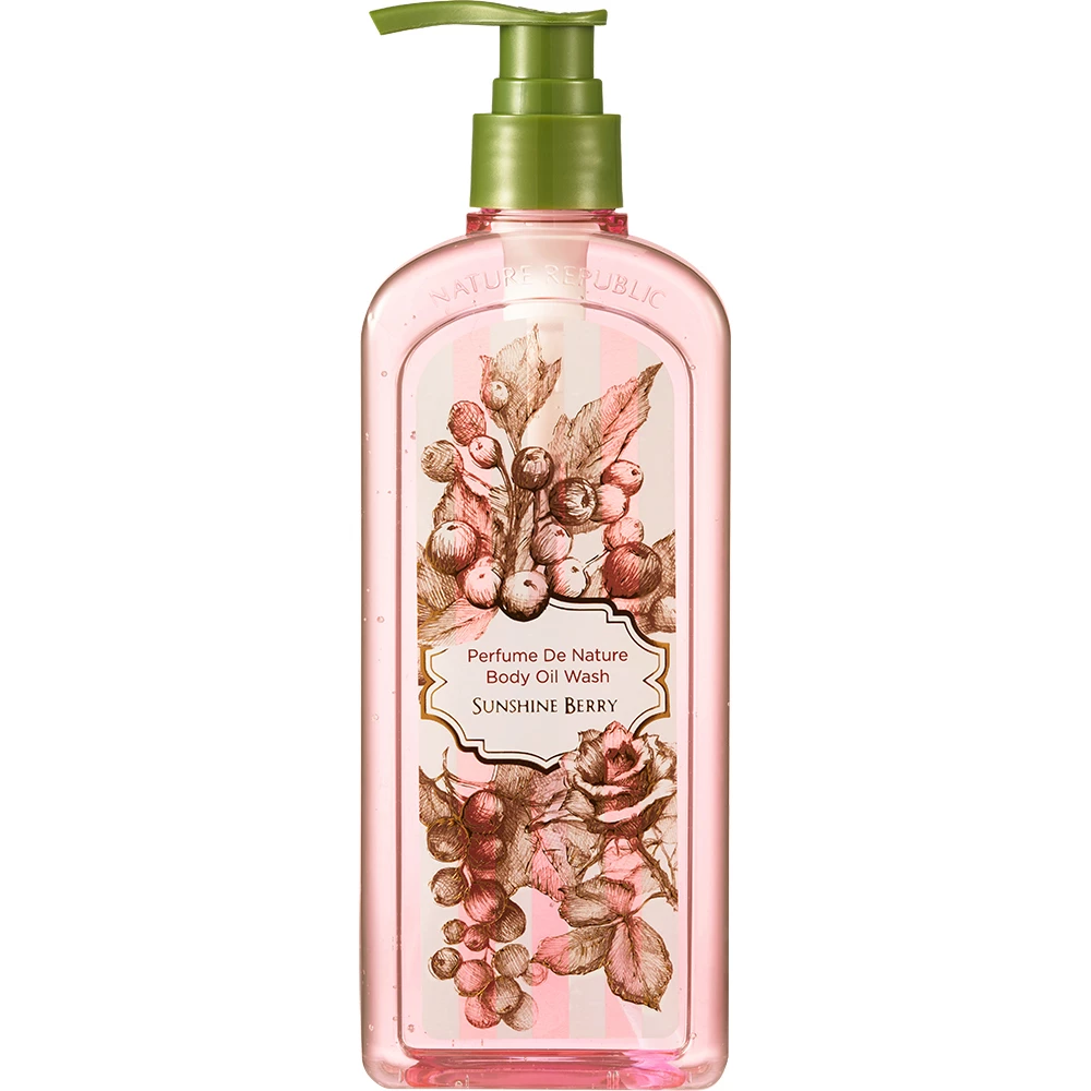 ​Nature Republic Perfume De Nature Body Oil Wash Sunshine Berry – Ulei de duș hidratant 345 ml​