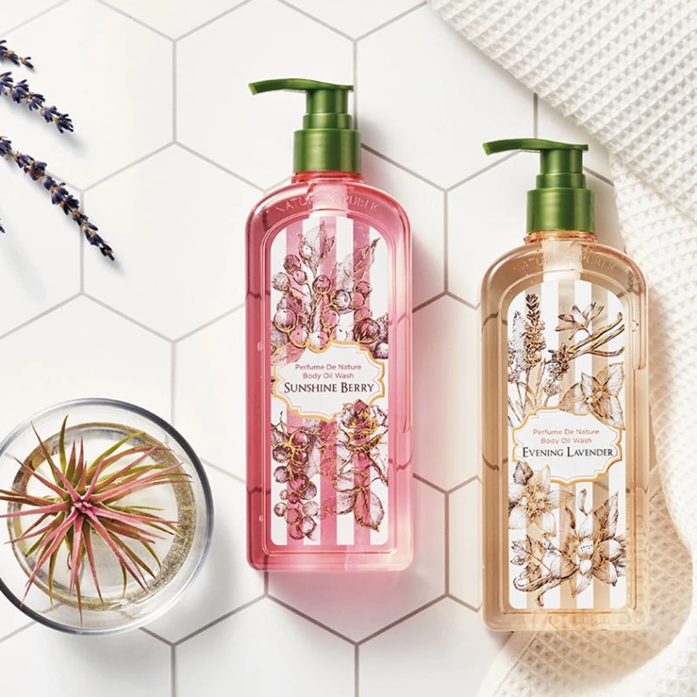 ​Nature Republic Perfume De Nature Body Oil Wash Sunshine Berry – Ulei de duș hidratant 345 ml​