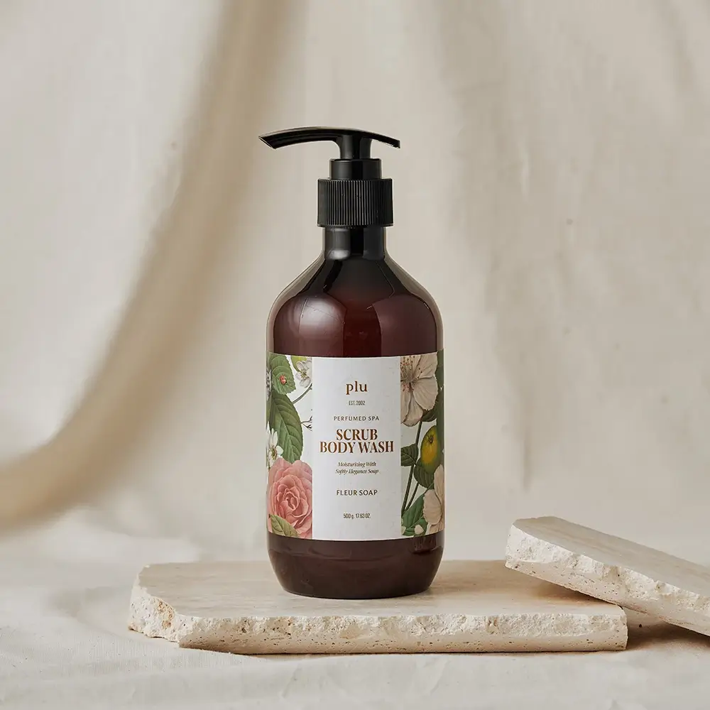 PLU Perfumed Spa Gel de Dus Exfoliant Fleur Soap - Exfoliere Delicata si Hidratare Intensa, 500 gr
