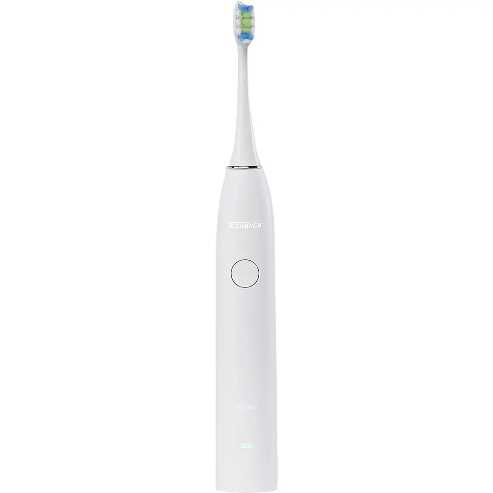 AQUAPICK AQ-120 Periuta de Dinti Electrica Sonica cu 3 moduri de curatare si design ergonomic, ideala pentru pentru ingrijirea profesionala a dintilor si gingiilor, culoare Alb